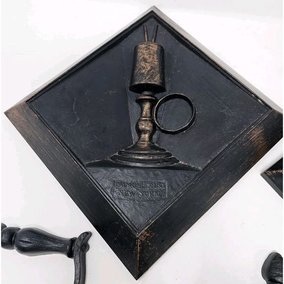 Vintage HOMCO COPPERCO Kitchen Wall Plaque 70s Coffee Pot Tea Kettle Hummingbird - Picture 2 of 14